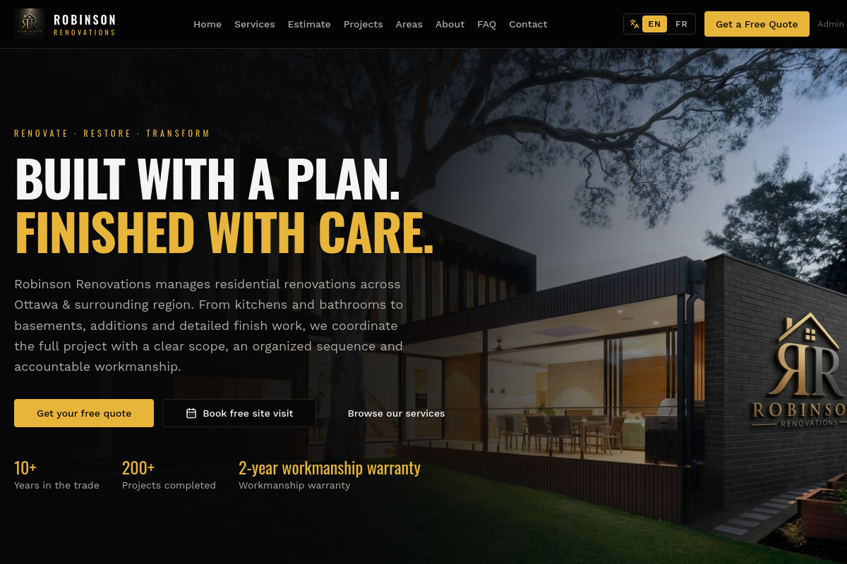 Robinson Renovations screenshot